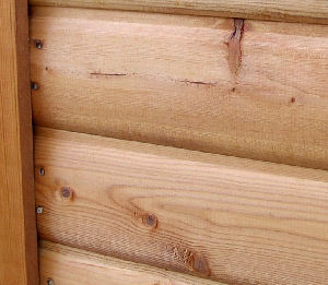 SUMMERHOUSES xx - Close up view of cladding