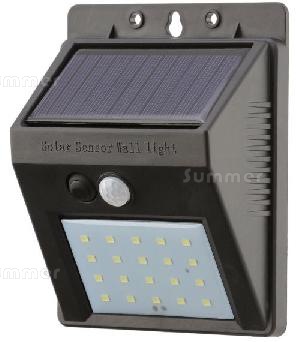 Solar powered outside lights with motion sensors - no running costs