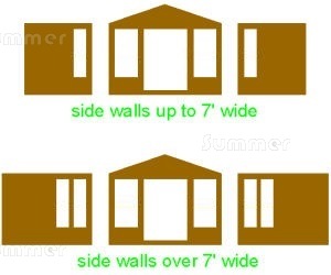 SUMMERHOUSES xx - Designs A, B, C, D and E (no extra cost)