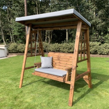 2 Seater Swing Seat 465 - Grey Showerproof Canopy, Fully Assembled, FSC® Certified 2 Seater Swing Seat 465 - Grey Showerproof Canopy, Fully Assembled, FSC® Certified
