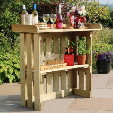 Folding Wooden Barbecue Table 884 - Pressure Treated, PEFC Certified Folding Wooden Barbecue Table 884 - Pressure Treated, PEFC Certified