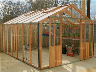 Cedar Greenhouse 325 - Aluminium Hybrid