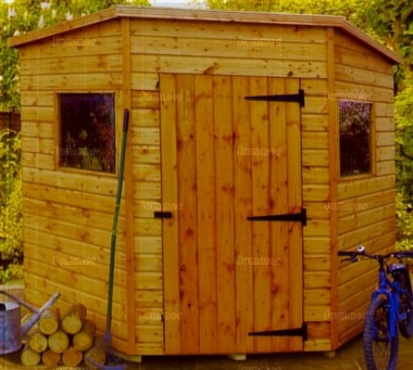 Shiplap Corner Shed 96 - T and G Floor and Roof Shiplap Corner Shed 96 - T and G Floor and Roof