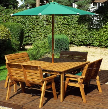 8 Seater Dining Set 506 - Square Table, Fully Assembled, FSC® Certified 8 Seater Dining Set 506 - Square Table, Fully Assembled, FSC® Certified