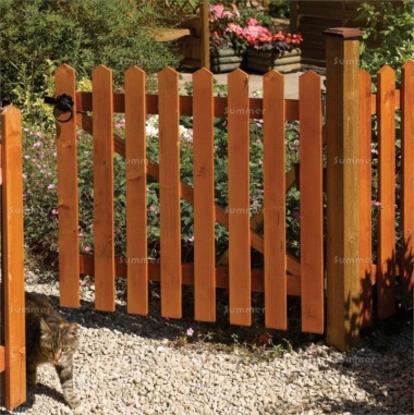 Single Gate 214 - Picket Fence Gate, FSC® Certified