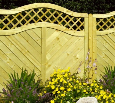 Fence Panel 550 - Planed Timber, 18mm T and G Boards, 4x2 Frame