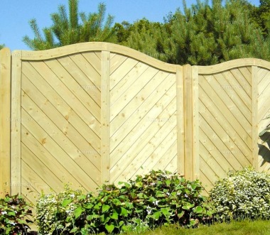 Fence Panel 570 - Planed Timber, 18mm T and G Boards, 4x2 Frame