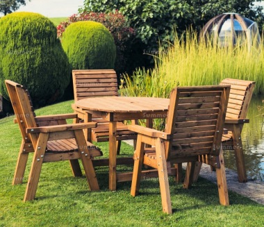 4 Seater Dining Set 642 - Armchairs, Round Table 4 Seater Dining Set 642 - Armchairs, Round Table