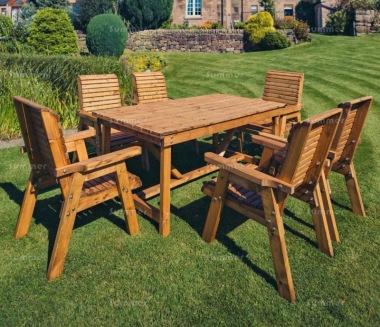 6 Seater Dining Set 645 - Armchairs, Rectangular Table 6 Seater Dining Set 645 - Armchairs, Rectangular Table