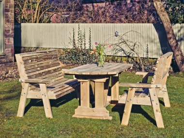 4 Seater Dining Set 657 - Pressure Treated, Benches, Table 4 Seater Dining Set 657 - Pressure Treated, Benches, Table