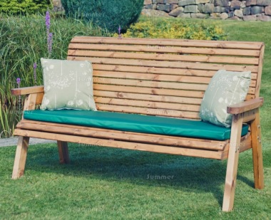 3 Seater Bench 730 - Brown Finish, Fully Assembled 3 Seater Bench 730 - Brown Finish, Fully Assembled