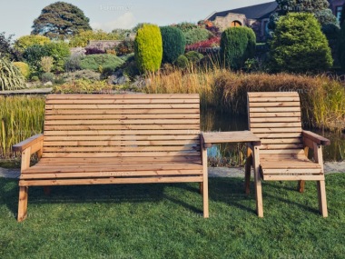 Companion Set 814 - Square Tray, Brown Finish, Fully Assembled Companion Set 814 - Square Tray, Brown Finish, Fully Assembled