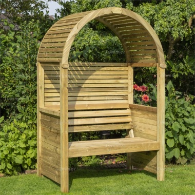 Pine Garden Arbour 347 - Pressure Treated, Slatted Roof, PEFC Certified Pine Garden Arbour 347 - Pressure Treated, Slatted Roof, PEFC Certified