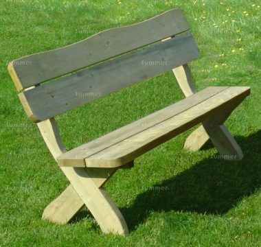 3 Seater Bench 212 - Pressure Treated, Chunky Pine