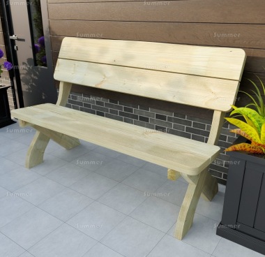 3 Seater Bench 212 - Pressure Treated, Chunky Pine 3 Seater Bench 212 - Pressure Treated, Chunky Pine