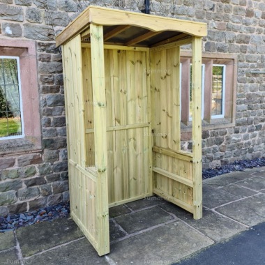 Pressure Treated Shelter 931 - Polycarbonate Roof, Fully Boarded