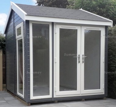Apex Garden Office 405 - Painted, Double Glazed PVCu