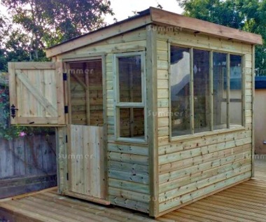 Pressure Treated Potting Shed 686 - Thicker Boards, All T & G
