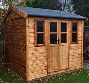 Shiplap Double Door Apex Shed 15 - Steeper Roof
