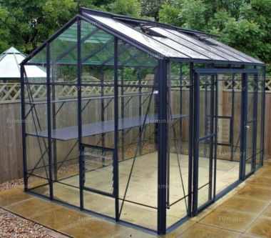 Aluminium Greenhouse 614 - Extra Tall, Double Door Aluminium Greenhouse 614 - Extra Tall, Double Door