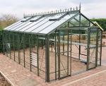 Large Aluminium Greenhouse 65 - Box Section, Double Door Large Aluminium Greenhouse 65 - Box Section, Double Door