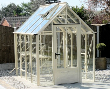 Aluminium Victorian Greenhouse 665 - Box Section, Glass To Ground