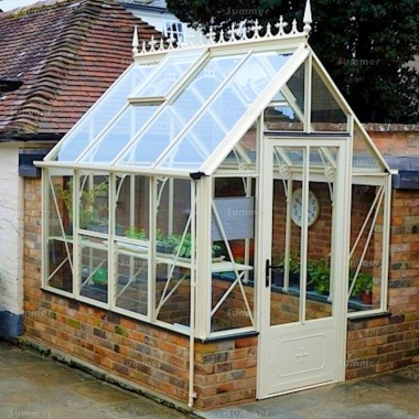 Dwarf Wall Victorian Greenhouse 666 - Aluminium, Box Section Dwarf Wall Victorian Greenhouse 666 - Aluminium, Box Section