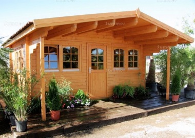 Apex Single Door Log Cabin 463 - Double Glazed