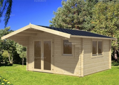 Apex 70mm Log Cabin 469 - Bespoke, Double Glazed Apex 70mm Log Cabin 469 - Bespoke, Double Glazed