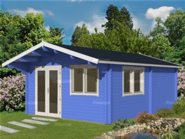 Three Room Apex Log Cabin 497 - Large Panes, Double Glazed Three Room Apex Log Cabin 497 - Large Panes, Double Glazed