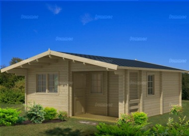 Four Room Apex Log Cabin 805 - Double Glazed, Integral Porch Four Room Apex Log Cabin 805 - Double Glazed, Integral Porch