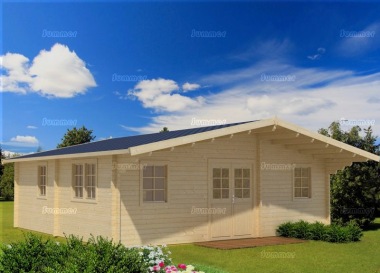 Five Room Apex Log Cabin 812 - Double Door, Double Glazed Five Room Apex Log Cabin 812 - Double Door, Double Glazed