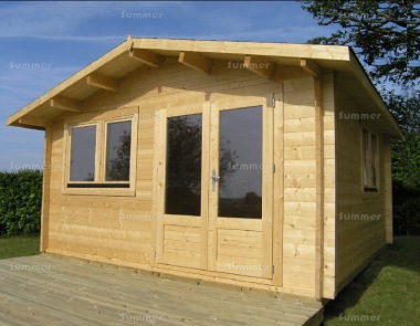 Apex Double Door Log Cabin 568 - Double Glazed