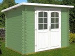 28mm Log Cabin Shed 330 - Pent Roof, Plain or Georgian