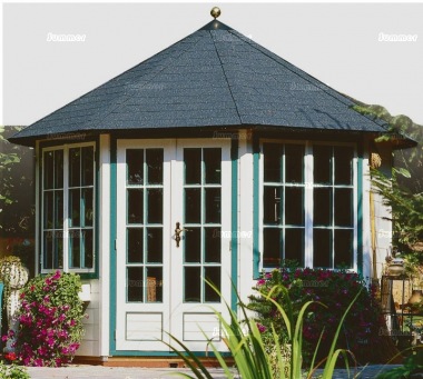 Double Glazed 28mm Octagonal Log Cabin 363 Double Glazed 28mm Octagonal Log Cabin 363