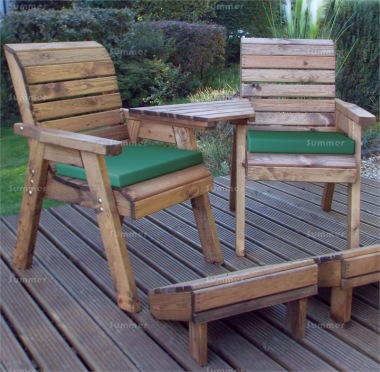 2 Seater Companion Set 448 - Angled Tray, 2 Footstools, Fully Assembled, FSC® Certified 2 Seater Companion Set 448 - Angled Tray, 2 Footstools, Fully Assembled, FSC® Certified