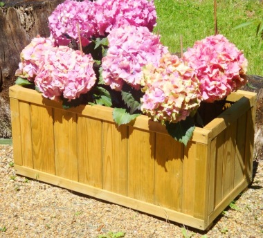 Rectangular Wooden Planters 80 - Pressure Treated, Pair of Planters