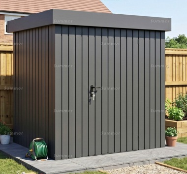 Premium Metal Shed 590 - Hinged Door, Extra Tall, Galvanized Steel Premium Metal Shed 590 - Hinged Door, Extra Tall, Galvanized Steel