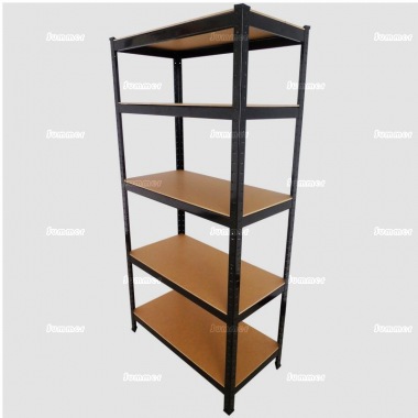 Boltless steel 5 tier shelf unit, 6ft high, 3ft wide Boltless steel 5 tier shelf unit, 6ft high, 3ft wide