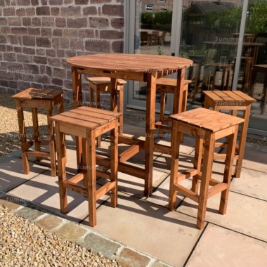 6 Seater Bar Set 128 - Bar Stools, Table, Fully Assembled, FSC® Certified 6 Seater Bar Set 128 - Bar Stools, Table, Fully Assembled, FSC® Certified