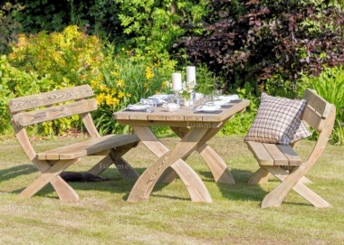 Pressure Treated 6 Seater Dining Set 870 - Benches