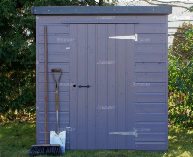 Shiplap Pent Roof Small Storage Shed 718 - All T and G, Painted