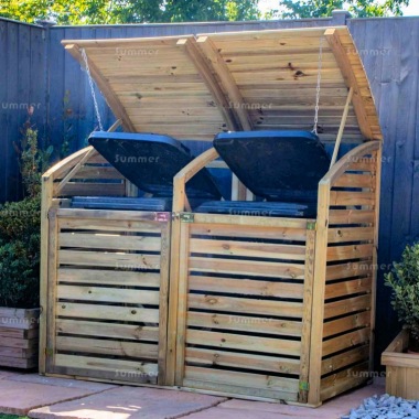 Wheelie Bin Store 258 - Pressure Treated