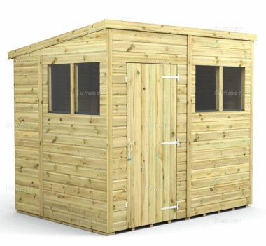 Pressure Treated Pent Shed 941 - Fast Delivery, Many Possible Designs