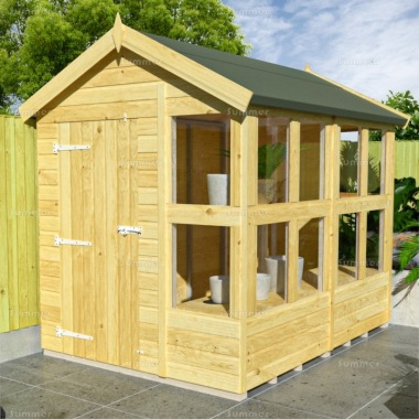 Pressure Treated Apex Potting Shed 221 - Fast Delivery, Many Possible Designs