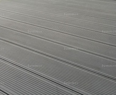 Composite Decking Kit 284 - Reversible, Grooved Finish, Grey