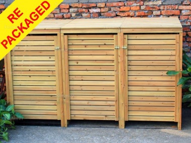 Repackaged Wheelie Bin Store 151 - Wooden Slatted Repackaged Wheelie Bin Store 151 - Wooden Slatted